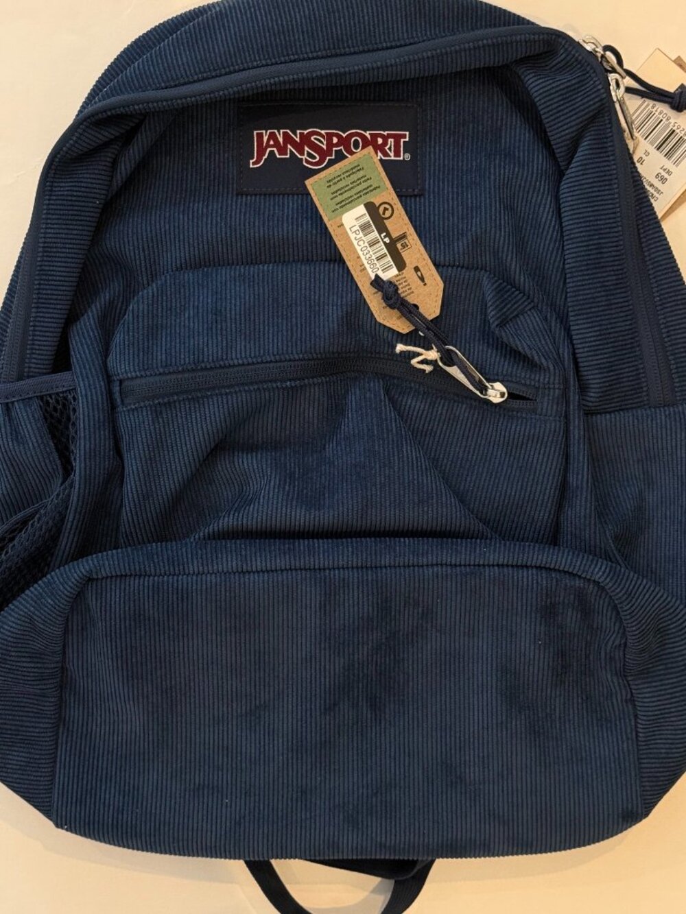 JanSport - Cross Town Plus Remix 17" Backpack -  Navy Blue, laptop case - Picture 11 of 11
